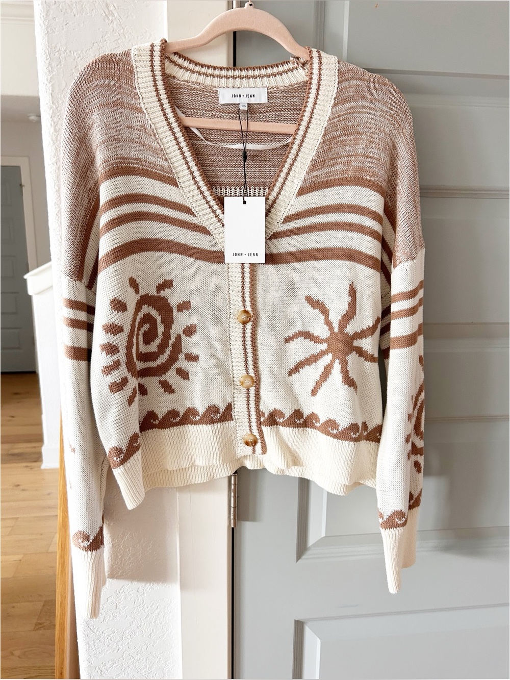 NWT John & Jenn Carlo Sun Novelty Cardigan - Picture 4 of 5